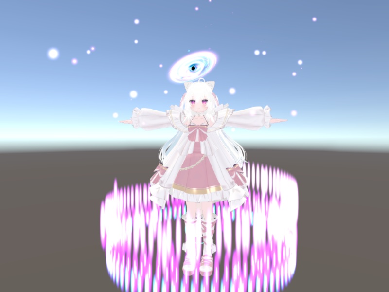 衣装替え・変身パーティクル3種【VRChat想定/MA対応/全アバター対応】