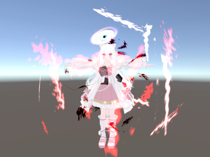衣装替え・変身パーティクル3種【VRChat想定/MA対応/全アバター対応】