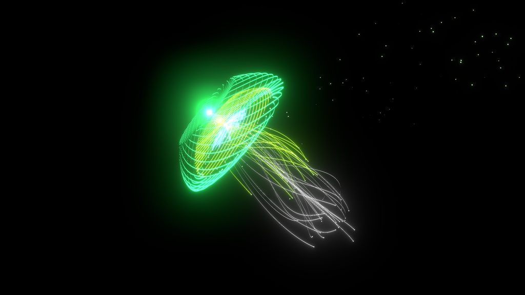 【ペットアクセサリー】ParticleSculpture クラゲ/Jellyfish 【VRChat想定/MA対応/全アバター対応】