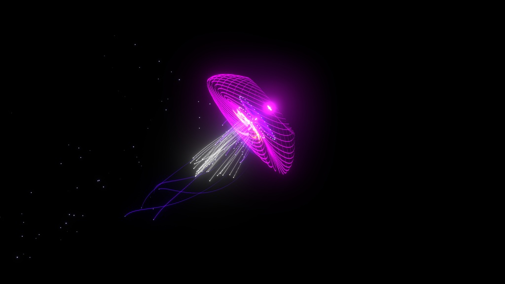 【ペットアクセサリー】ParticleSculpture クラゲ/Jellyfish 【VRChat想定/MA対応/全アバター対応】