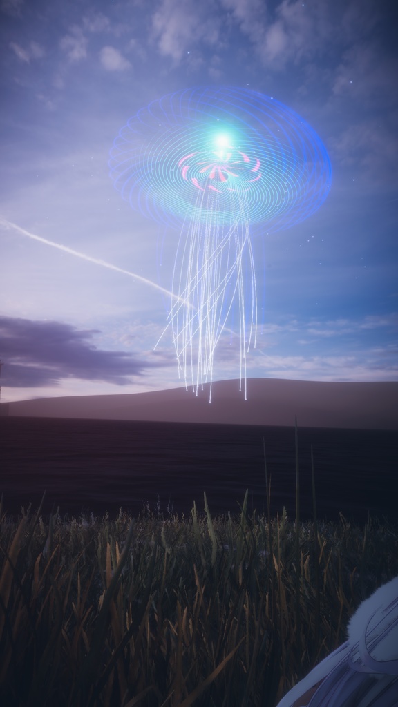 【ペットアクセサリー】ParticleSculpture クラゲ/Jellyfish 【VRChat想定/MA対応/全アバター対応】