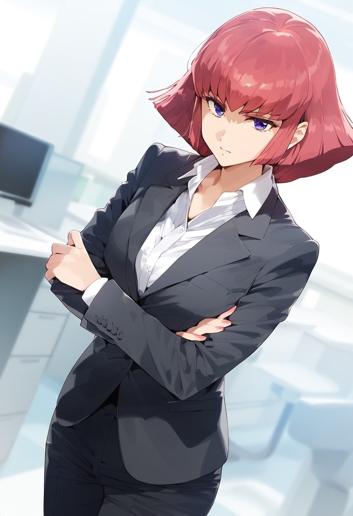 ガ◯ダム　ハマーン・カーンビジネススーツHイラスト集