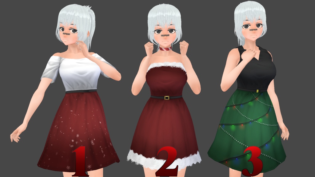 Xmas Dresses! - Vroid