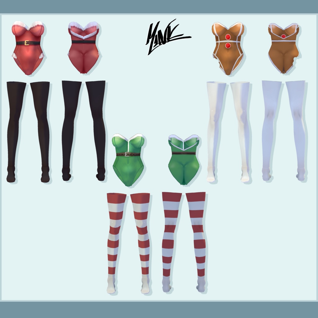 ★【VRoid】Xmas Bodysuits★