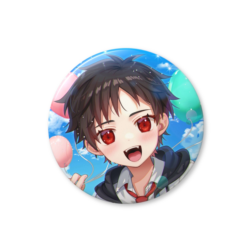 1周年記念缶バッジ(帽子なし)【菩薩院アシュラ1周年記念】