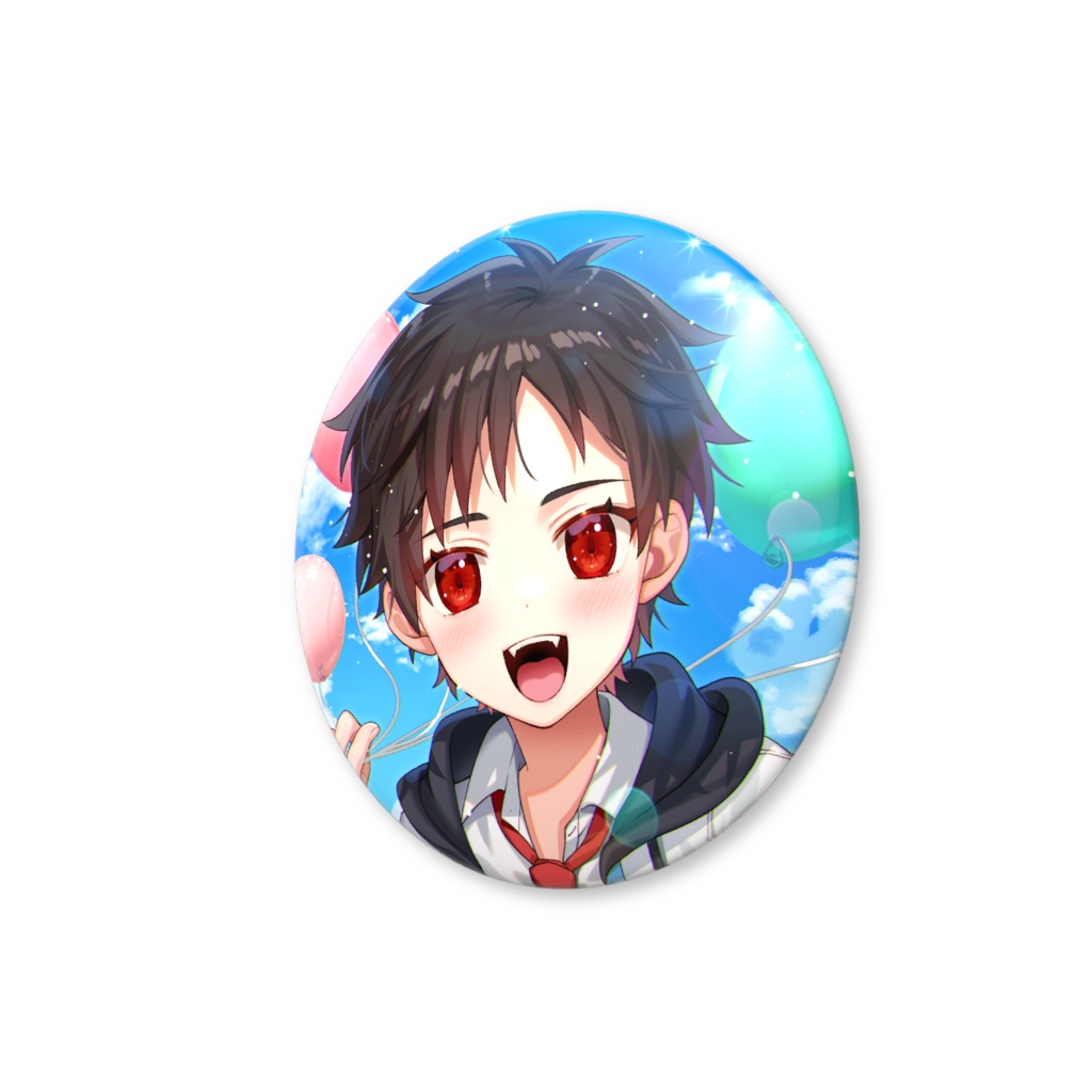 1周年記念缶バッジ(帽子なし)【菩薩院アシュラ1周年記念】