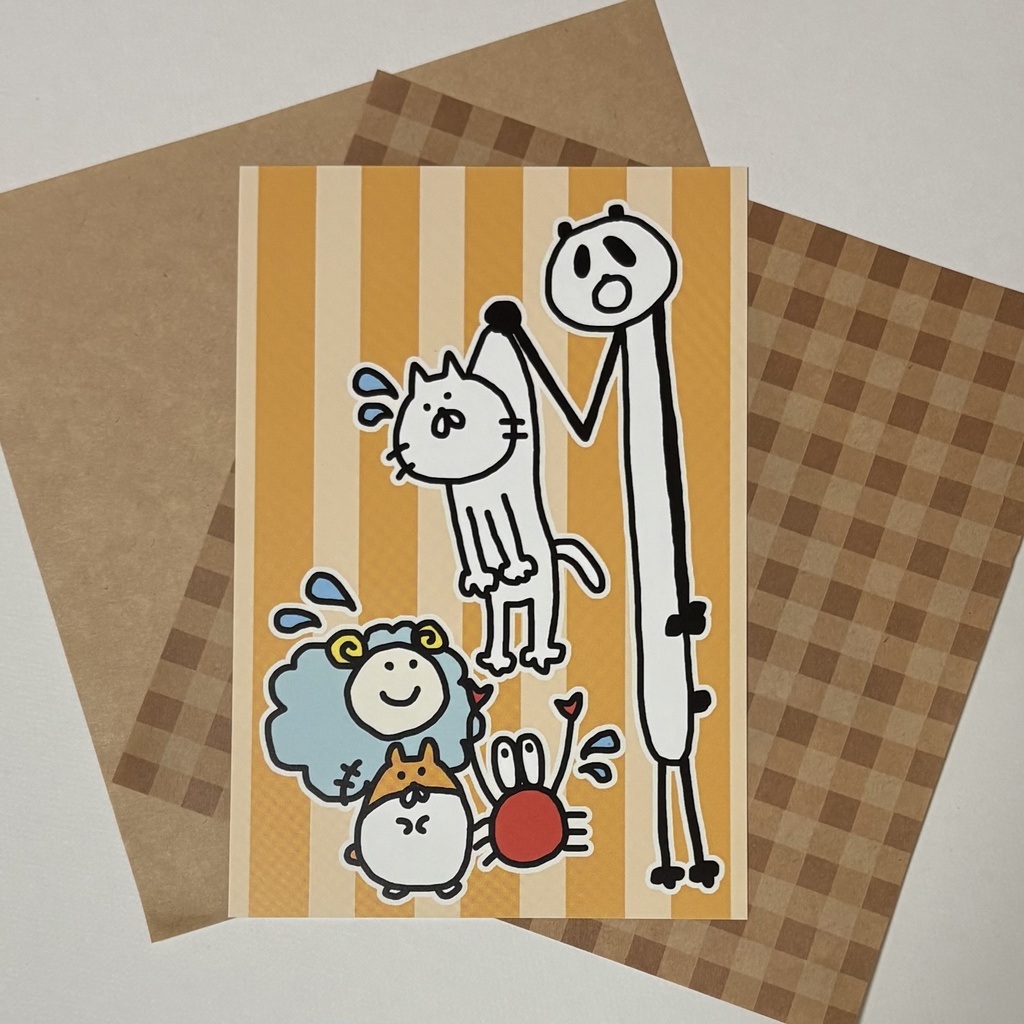 ねこちゃんの悲劇ポストカード