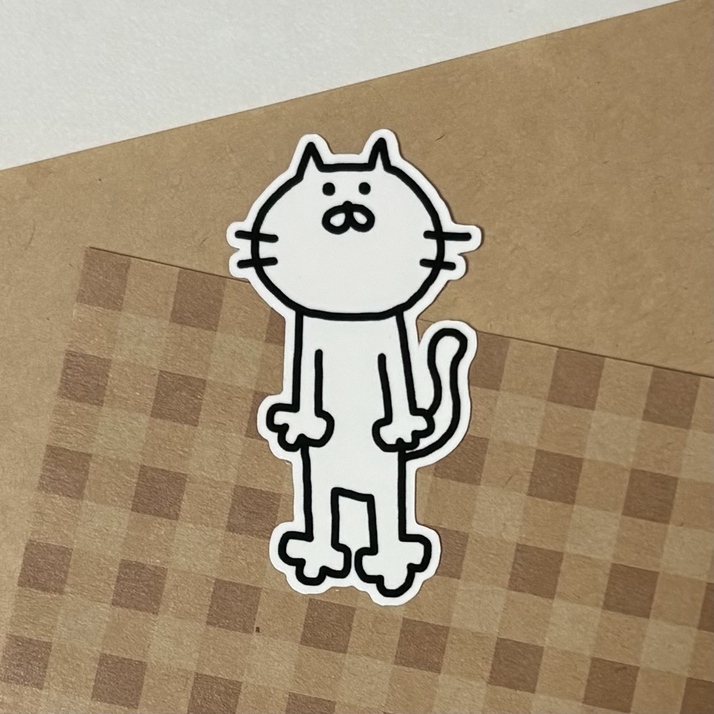 ノーマルねこちゃんステッカー