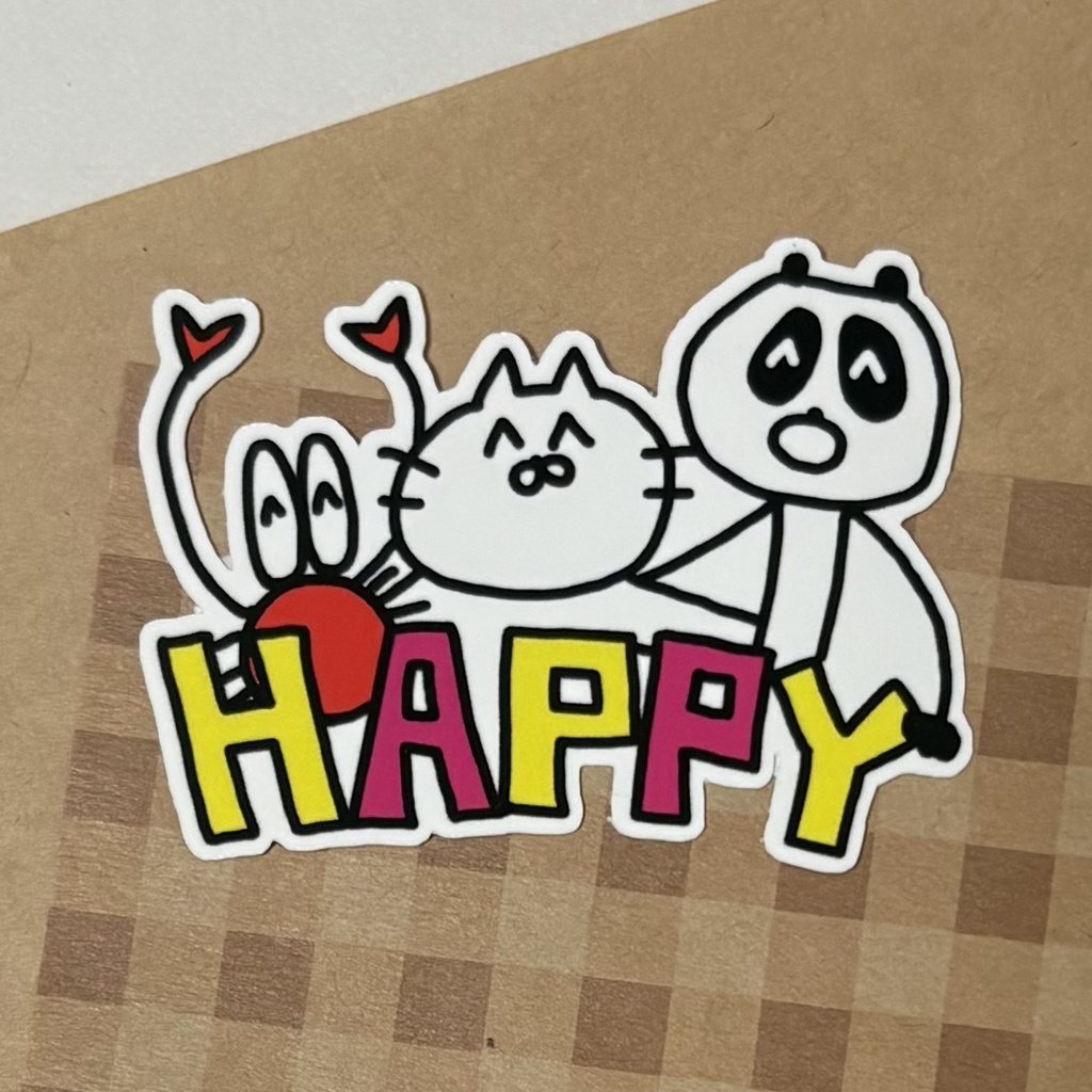 ハッピー☆ステッカー