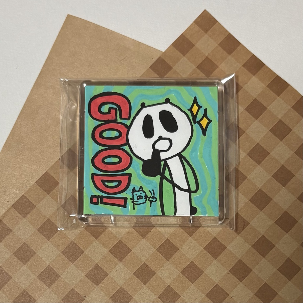 原画マグネット「パンダGOOD‼️」