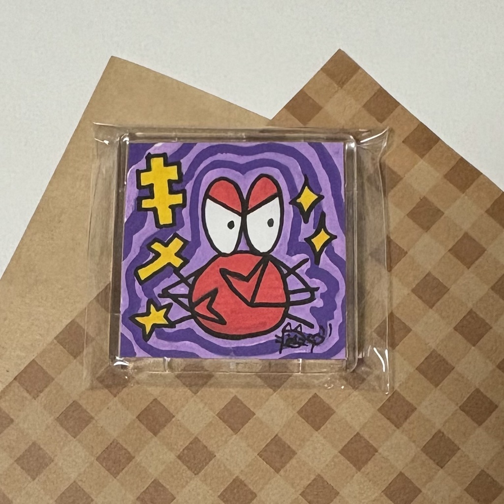 原画マグネット「カニのキメ✨」