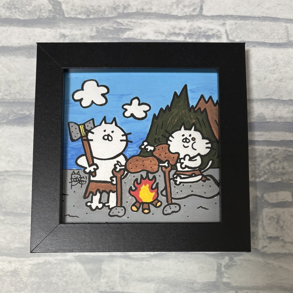 原画「はじめねこちゃん」