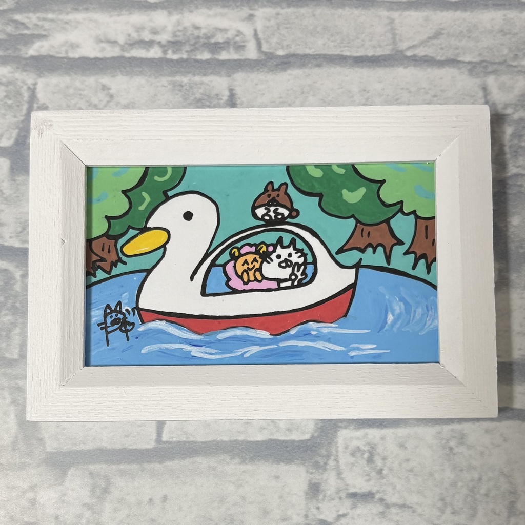 ミニ原画「ゆる〜い癒し時間」