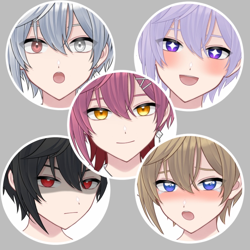 【汎用モデル】差分あり!色で個性が出せる男の子モデル【VTS対応】