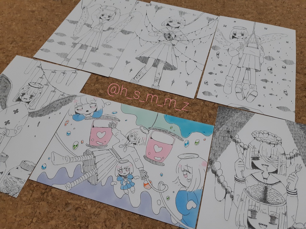 ハガキサイズ原画(余り)