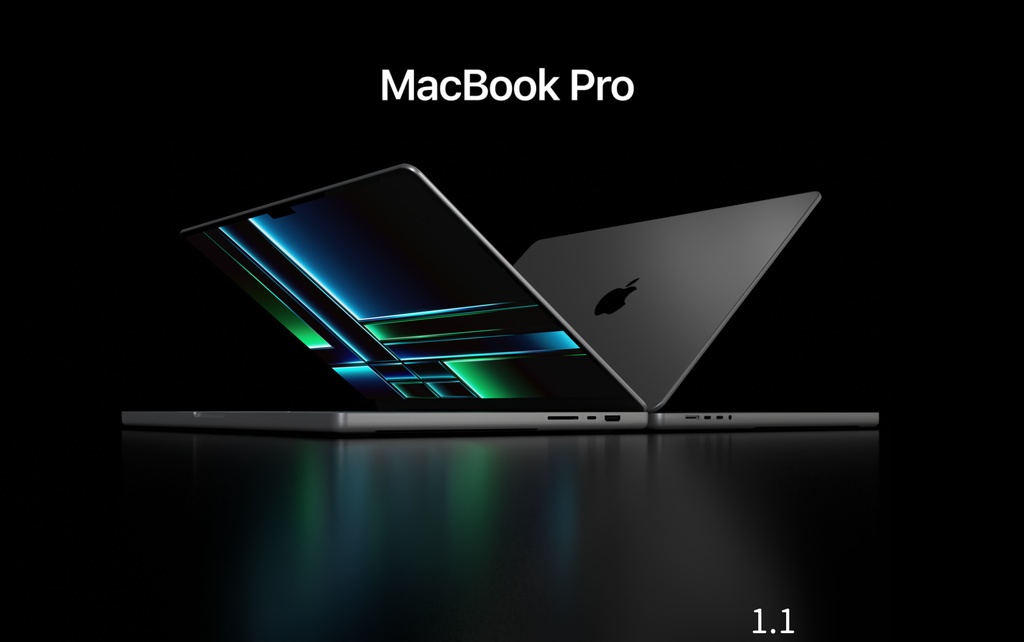 M2 Max Macbook Pro 16-inch model【blender】ver.1.1