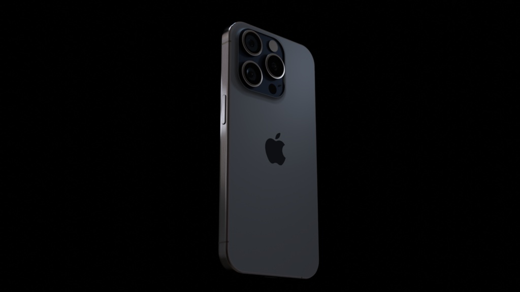 iPhone15 Pro 3D model 【blender】