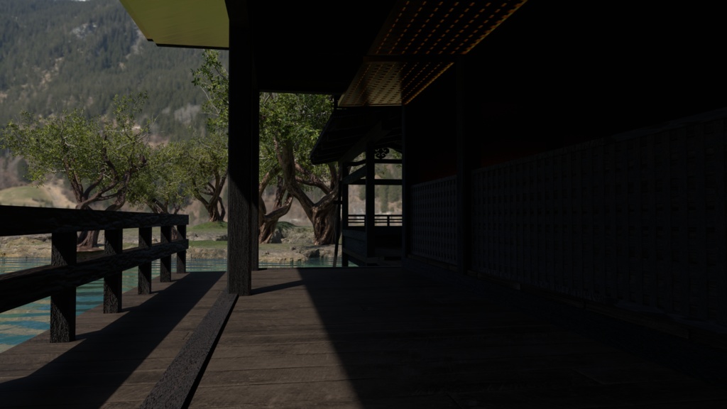 【京都金閣寺】3DCG,Blender3Dモデル🏠