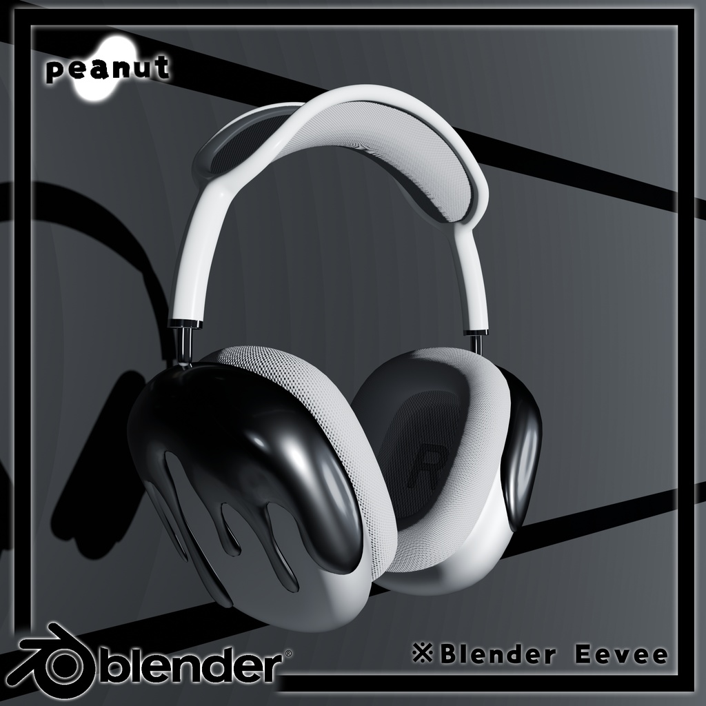 【ボーン設定済み】ヘッドホンセット! – Blender&VRC用アセット