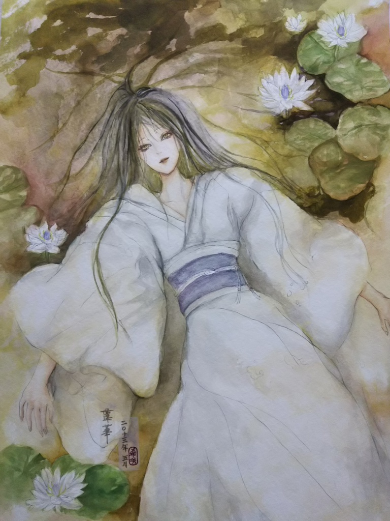 原画イラスト  蓮華 オリジナル