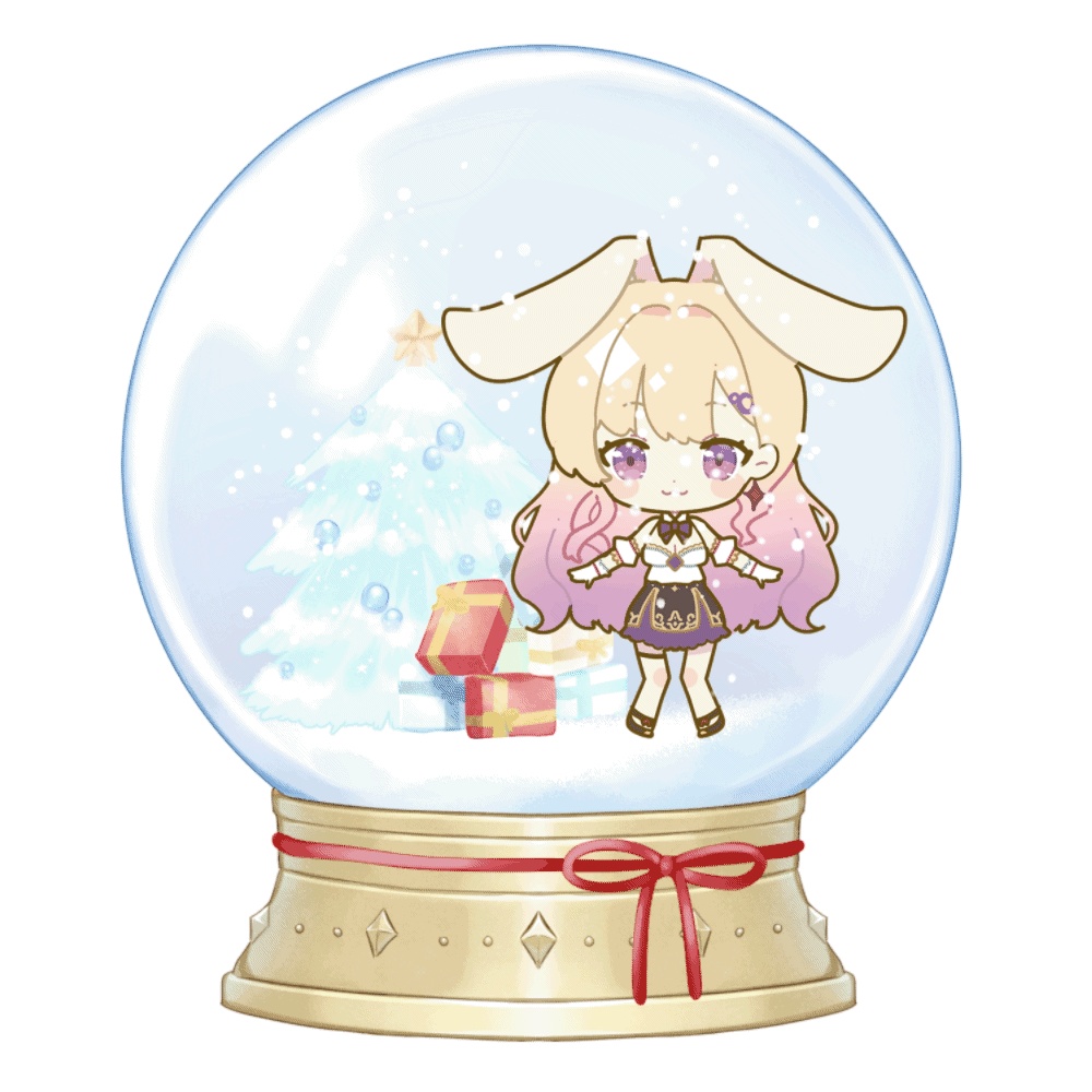 フリー素材✦スノードーム - snow globe