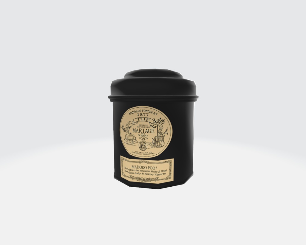 【3Dデータ】紅茶缶(2種類)