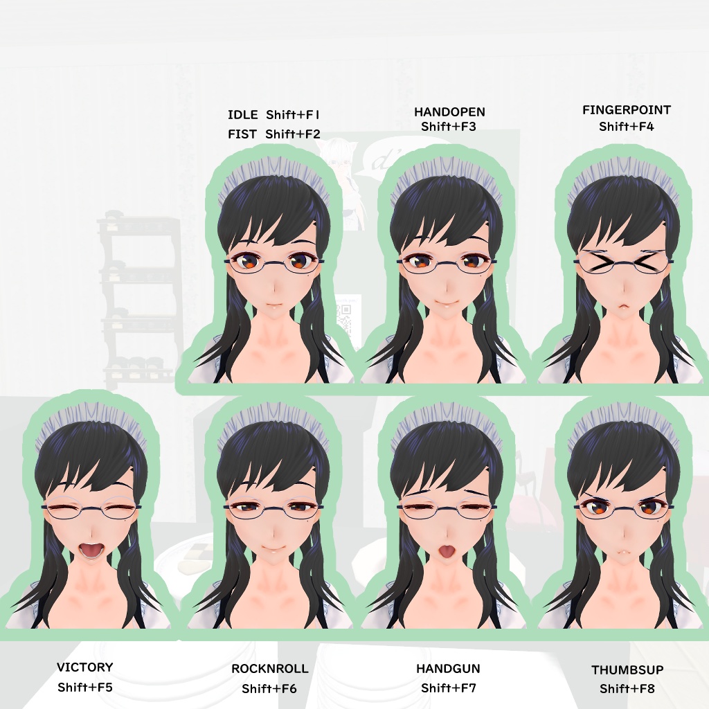 VRChat用アバター「こより」SDK2版とVCCQuest対応版