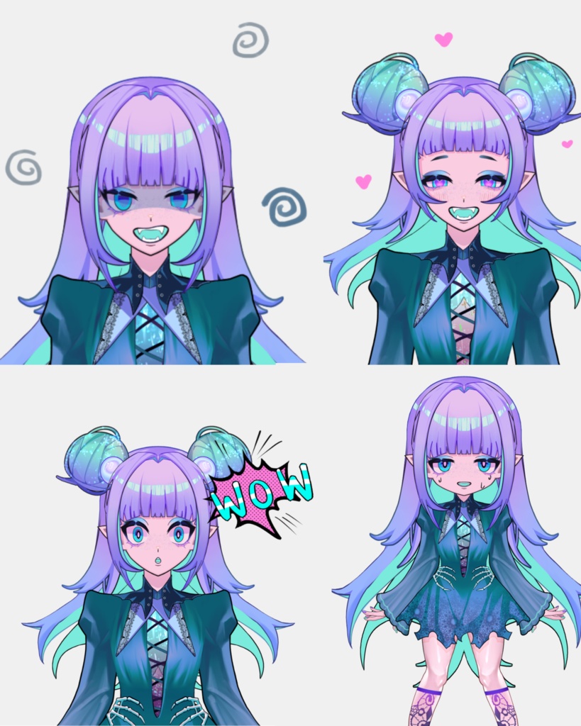 【VTS/vbridger対応/汎用ボディ】Test00【Live2dモデル】