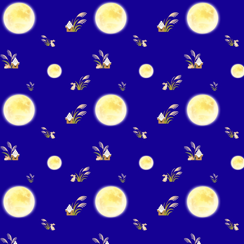 デジタルペーパー「十五夜の月うさぎ」
