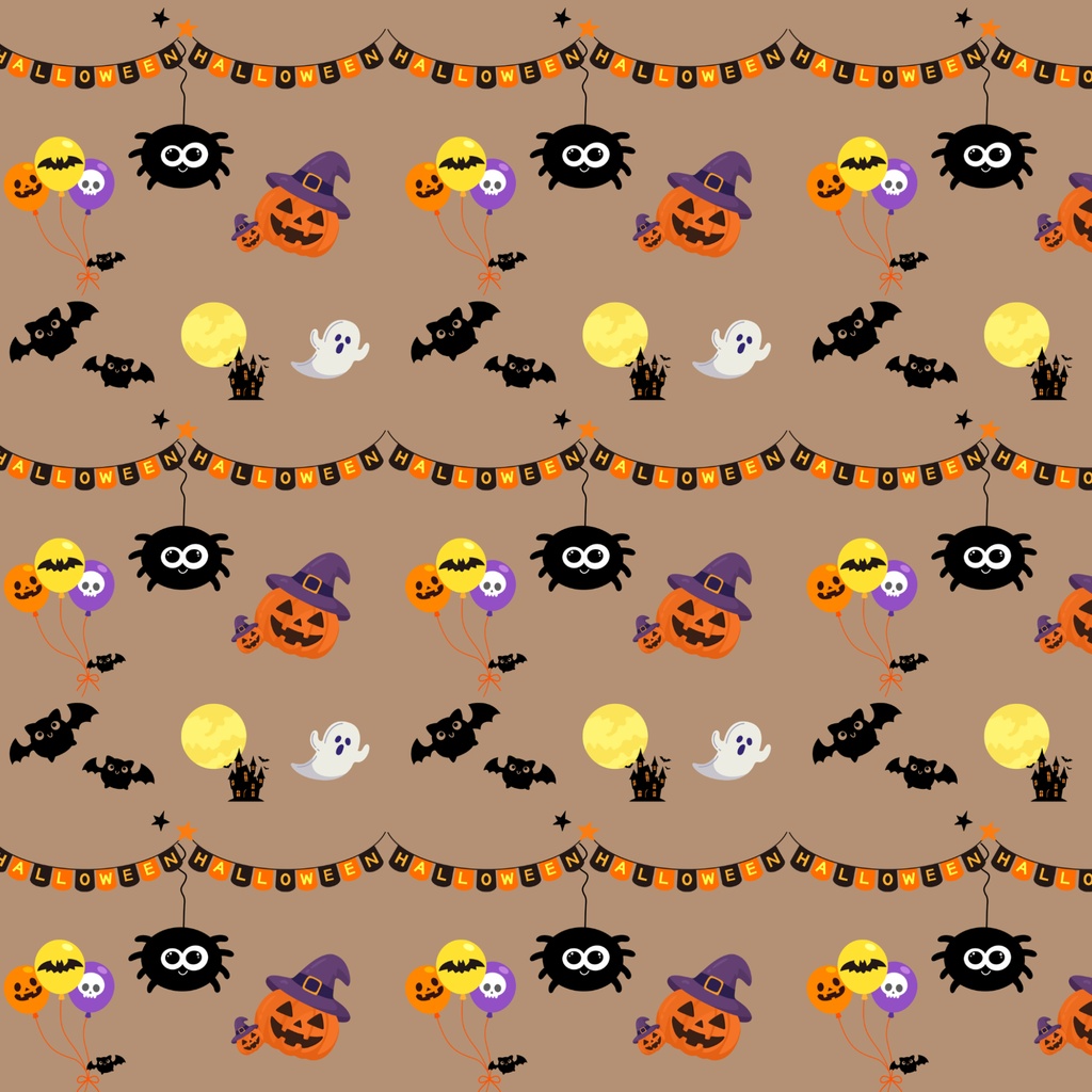 秋冬イベント デジタルペーパー4柄セット(ハロウィン・クリスマス)