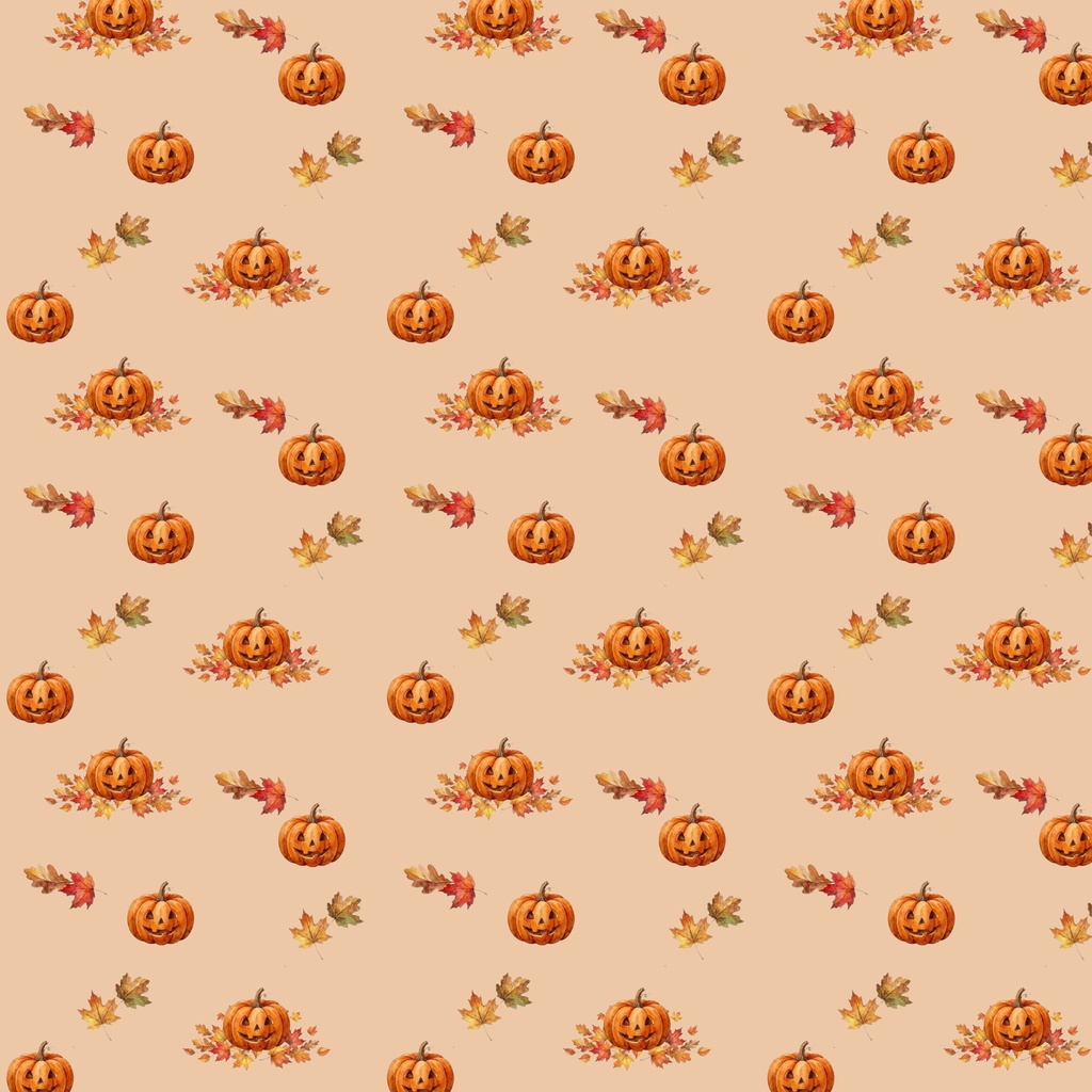 【商用利用可】水彩風ハロウィン シームレスパターン 4種セット【デジタルペーパー/背景素材】