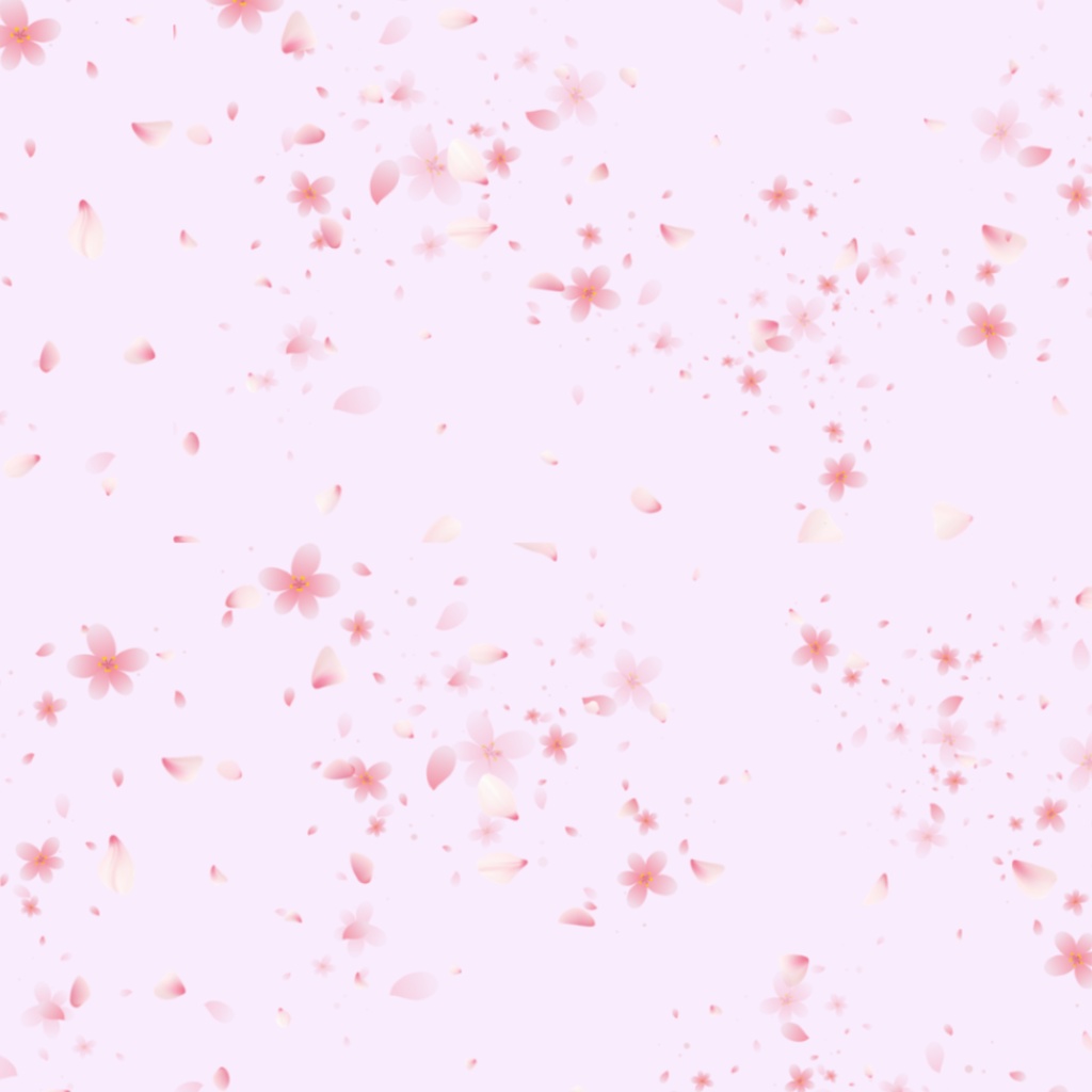 ボタニカルフラワー シームレスパターン4種セット（桜・すずらん・ラベンダー・タンポポ）