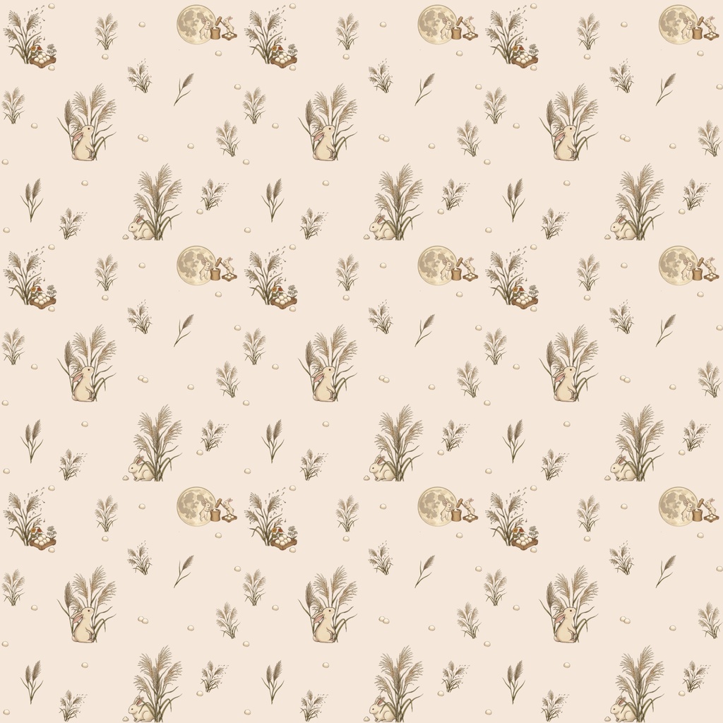 【4種セット】秋ボタニカル・リスと木の実のレトロ可愛いデジタルペーパー(紅葉・栗・稲穂)【商用利用可】