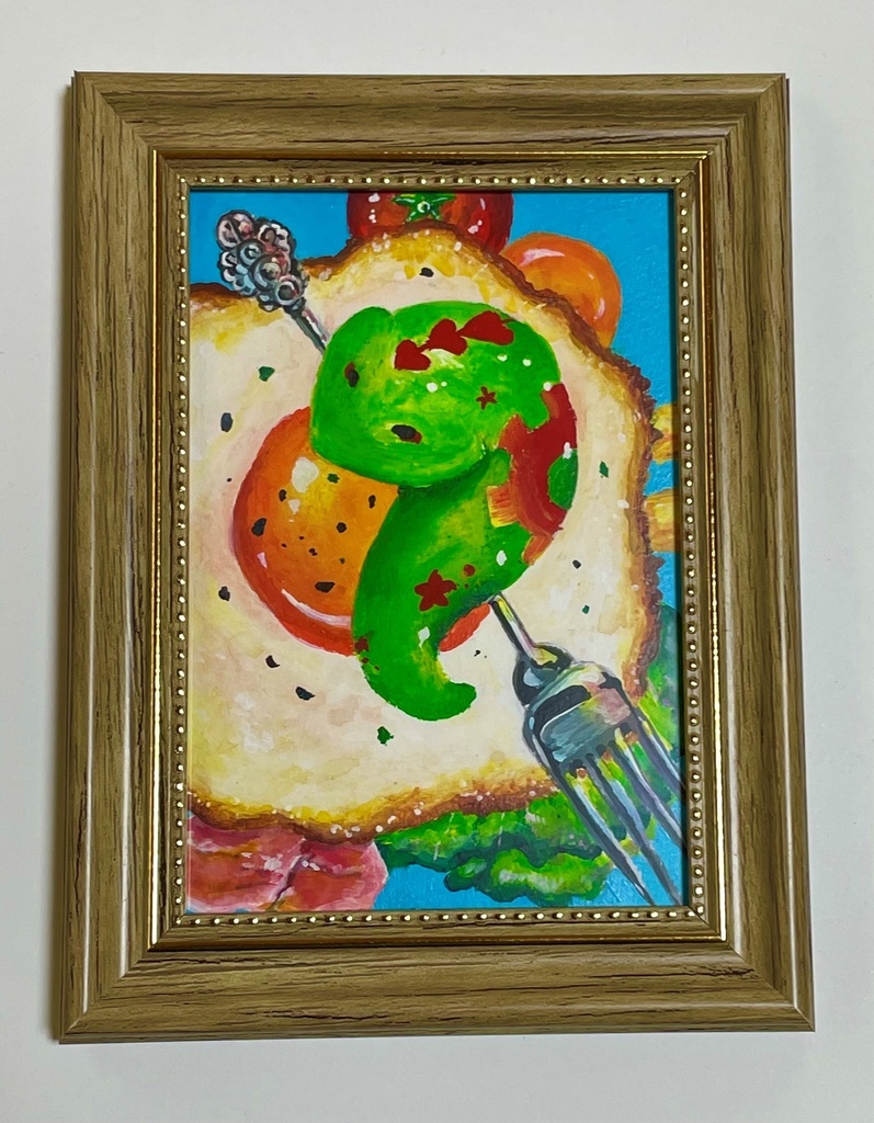 ミニ原画　愉快なモーニング