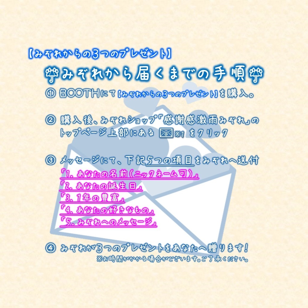 【誕生日記念セット】みぞれからの3つのプレゼント【HappyBirthday】