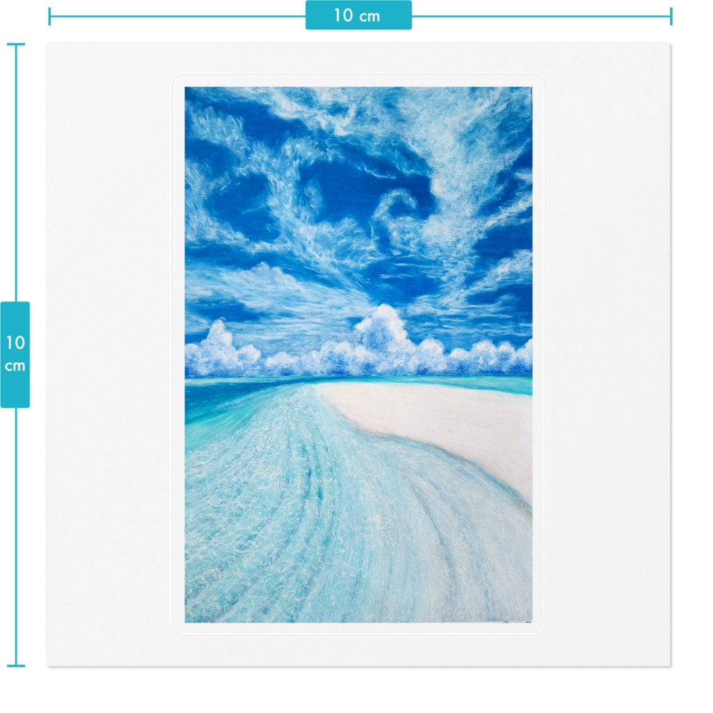 海のステッカー オリジナルデザイン シール 文房具