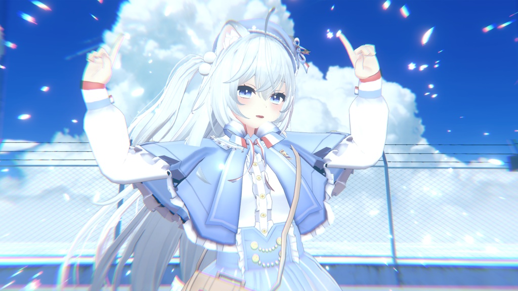 【PB対応】【舞夜ちゃん、狐雪ちゃん専用】水色ゴシックスカート/Aqua Gothic Skirt