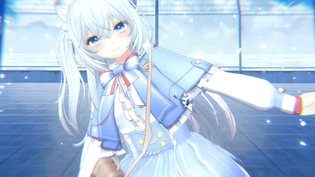 【PB対応】【舞夜ちゃん、狐雪ちゃん専用】水色ゴシックスカート/Aqua Gothic Skirt