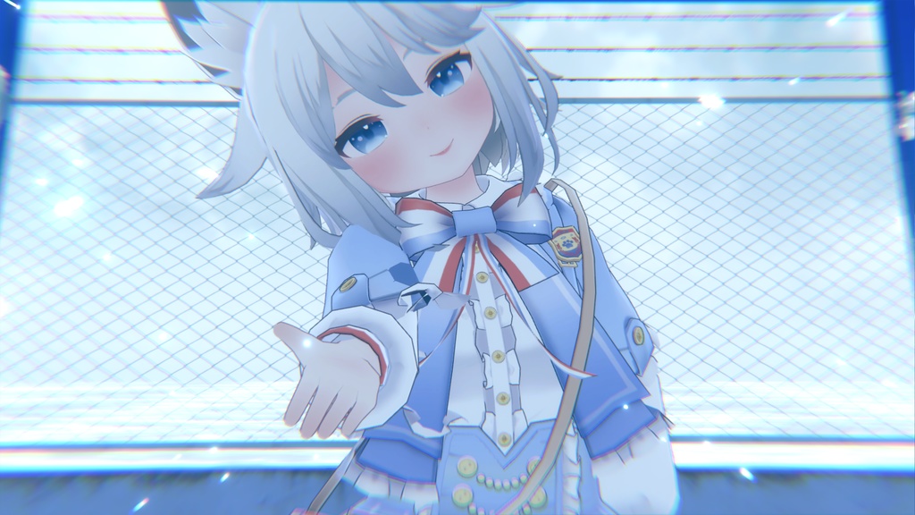 【こまどアバター対応】水色ゴシックスカート/Aqua Gothic Skirt