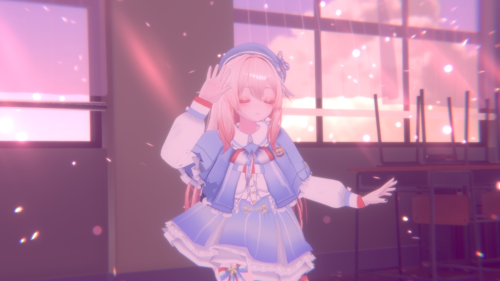 【PB対応】【桔梗ちゃん専用】水色ゴシックスカート/Aqua Gothic Skirt