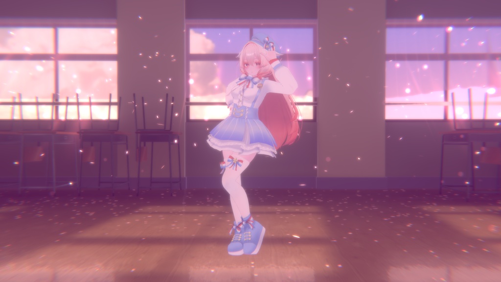 【PB対応】【桔梗ちゃん専用】水色ゴシックスカート/Aqua Gothic Skirt