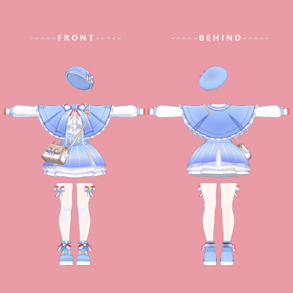 【PB対応】【桔梗ちゃん専用】水色ゴシックスカート/Aqua Gothic Skirt