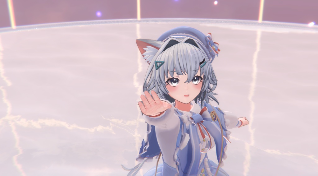 【PB対応】【チセちゃん専用】水色ゴシックスカート/Aqua Gothic Skirt