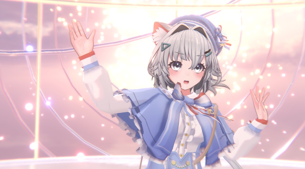 【PB対応】【チセちゃん専用】水色ゴシックスカート/Aqua Gothic Skirt