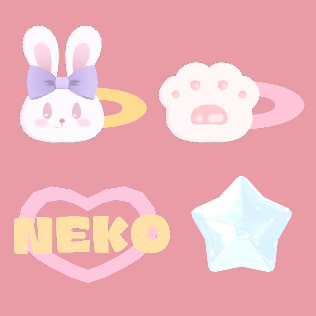 【舞夜ちゃん専用】Headwear 001/ヘアアクセサリー -- vrchat用