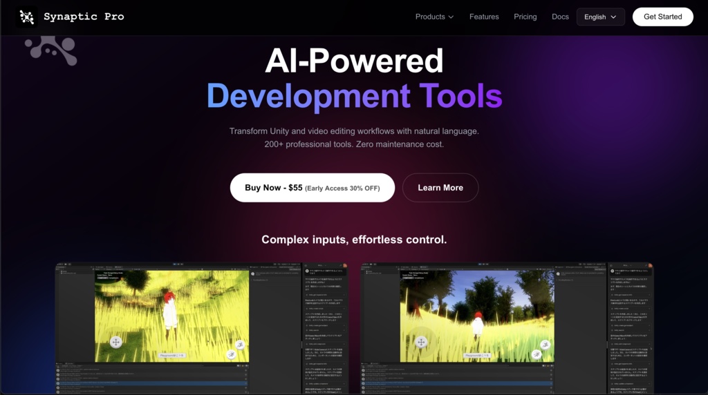 [300+ Downloads! Sale Extended!$56!!] Synaptic AI Pro - Natural Language Unity Control 