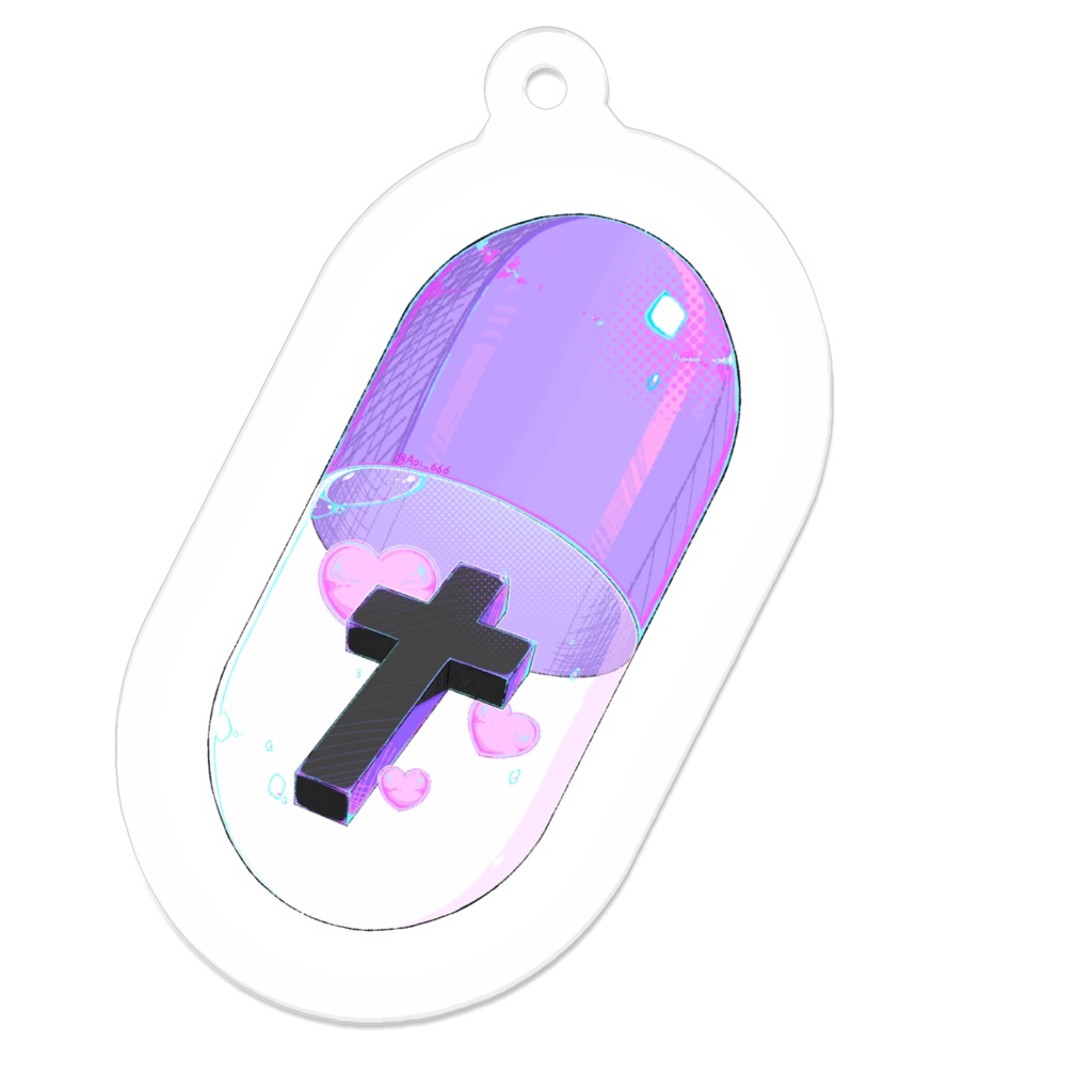 おくすりカプセルキーホルダー