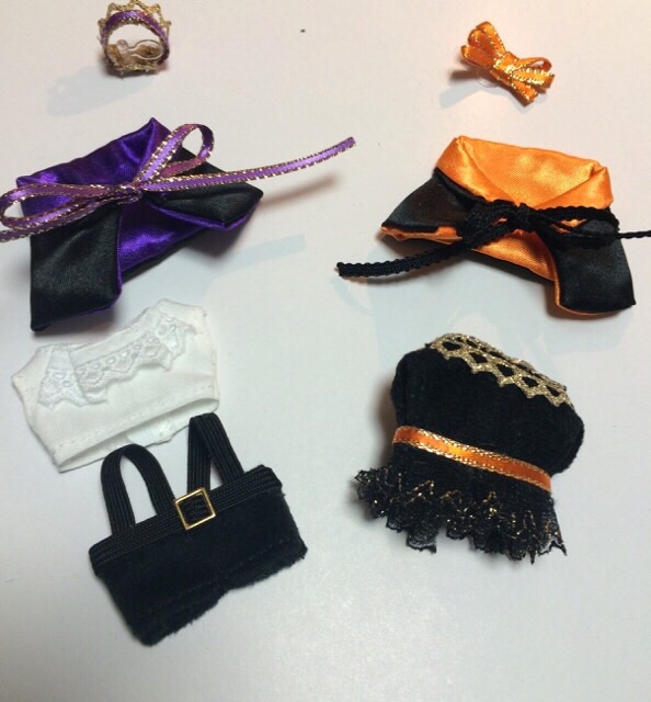 プチマスはろうぃん服(紫&オレンジ)