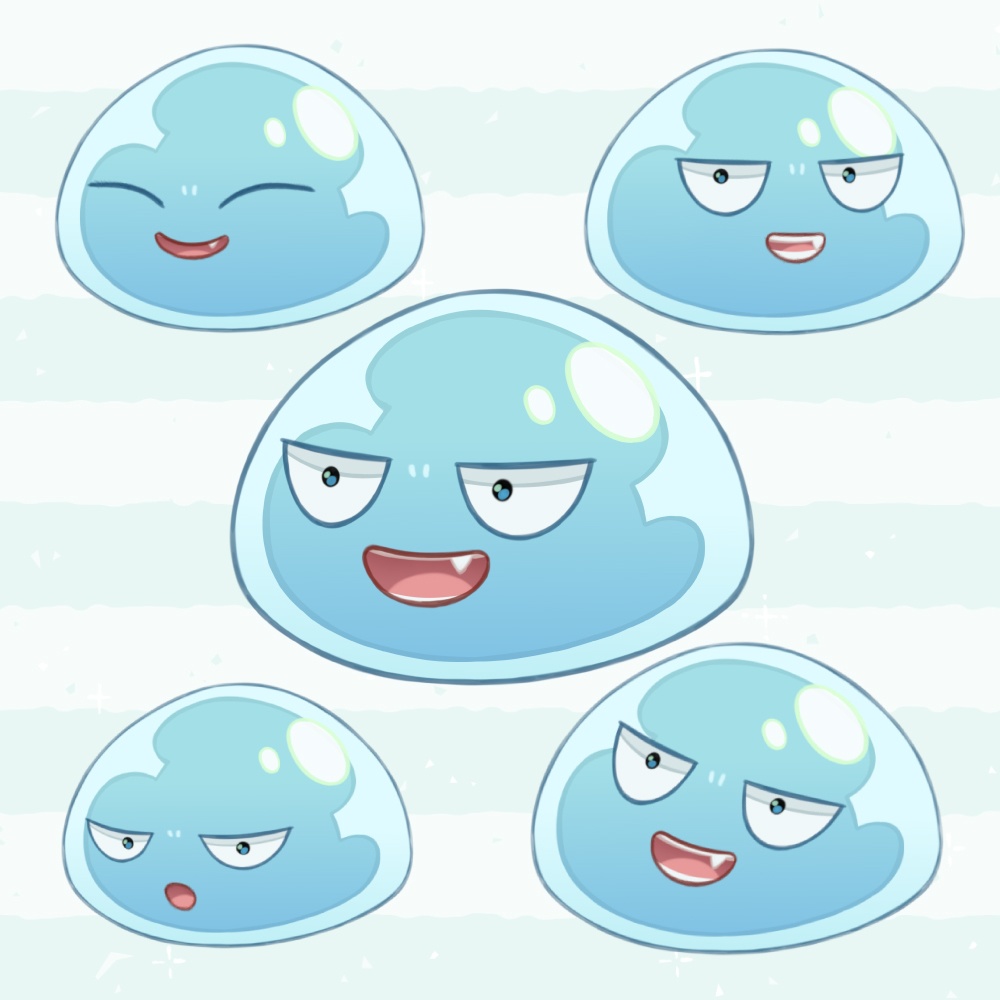 【Live2Dモデル】目つきの悪いぷるぷるスライムくん【VtubeStudio】