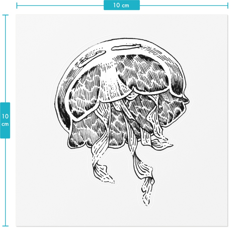がりがりクラゲステッカー4